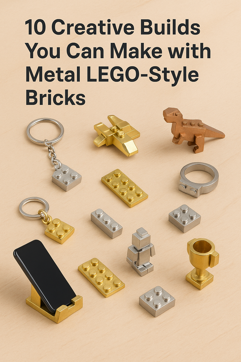 10 Creative Build Ideas You Can Make with Metal LEGO-Style Bricks