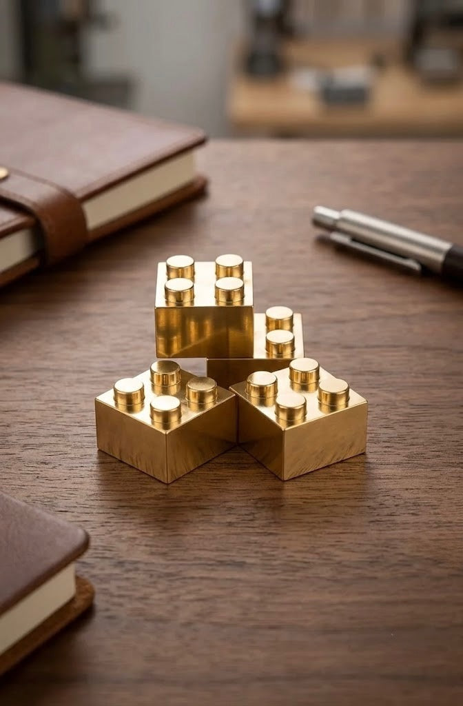 2x2 brass bricks