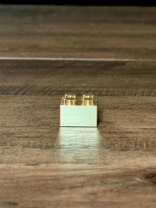 Brass Metal Brick - 2X2