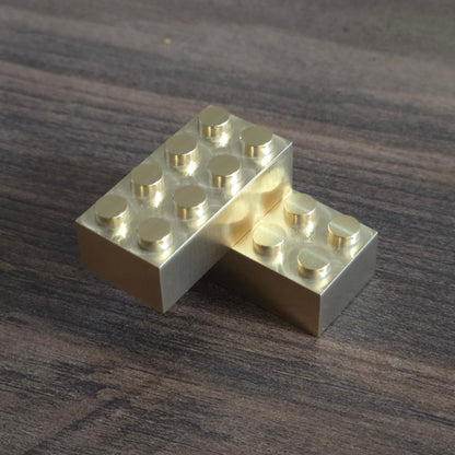 Brass Metal Brick - 2X4
