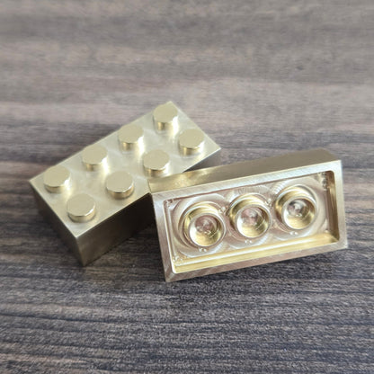 Brass Metal Brick - 2X4
