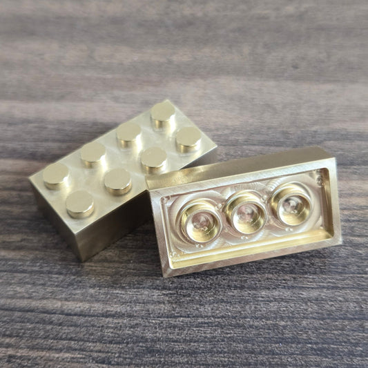 Brass Metal Brick - 2X4