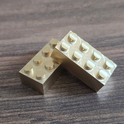 Brass Metal Brick - 2X4