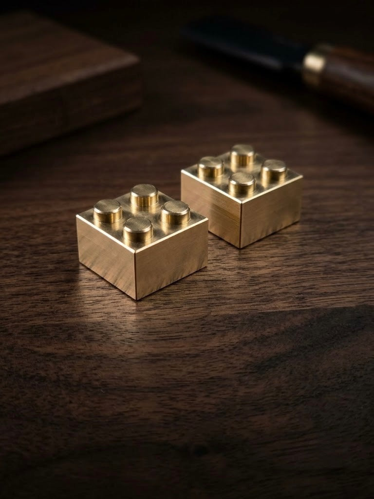 The Solid Brass Billet – 2x2 Micro