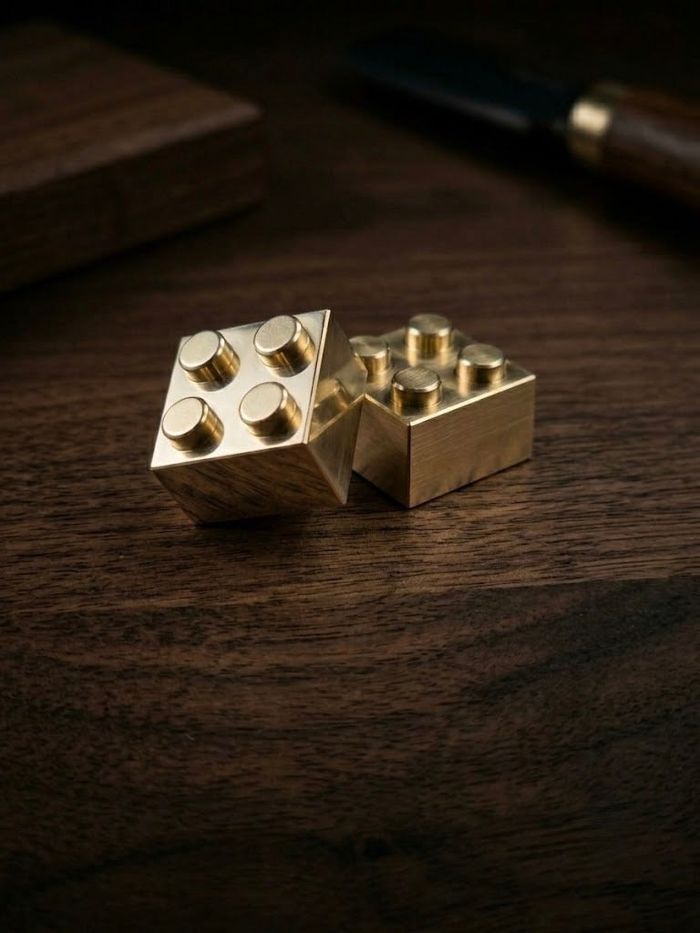 The Solid Brass Billet – 2x2 Micro