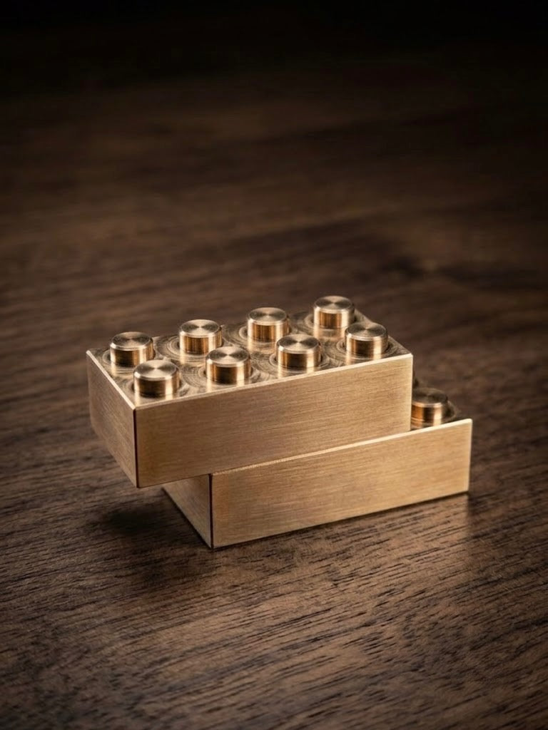 The Solid Brass Billet – 2x4 Edition