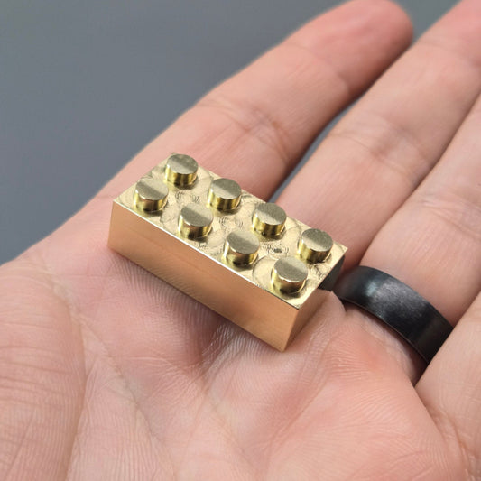 Brass Metal Brick - 2X4